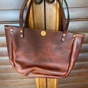 Authentic leather tote
